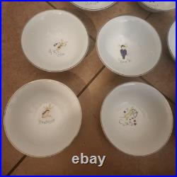 FULL SET OF 8 Pottery Barn Reindeer Soup Salad Cereal Dessert Bowls Christmas FULL SET OF 8 Pottery Barn Reindeer Soup Salad Cereal Dessert Bowls Christmas