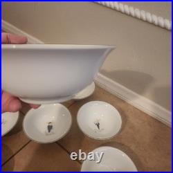 FULL SET OF 8 Pottery Barn Reindeer Soup Salad Cereal Dessert Bowls Christmas FULL SET OF 8 Pottery Barn Reindeer Soup Salad Cereal Dessert Bowls Christmas