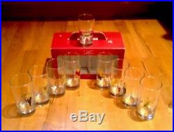 FULL Set of ALL 9 Pottery Barn REINDEER Glasses with RUDOLPH Complete