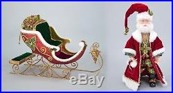 Fabulous Santa w Sleigh Christmas Katherines Collection 28-728461 & 28-728539