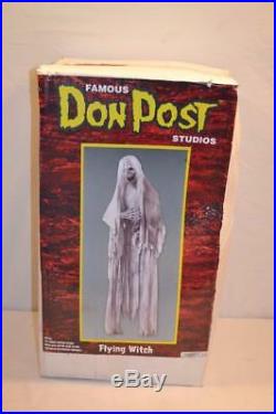 Famous Don Post Studios Flying Witch 64 Halloween Prop Tall NEW IN BOX