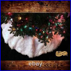 Faux Fur Round Christmas Tree Skirt