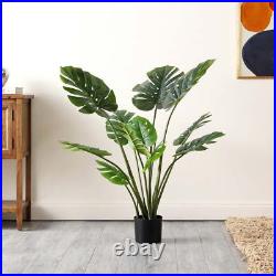 Faux Monstera 43 Potted Tree, Green