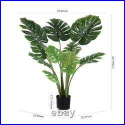Faux Monstera 43 Potted Tree, Green