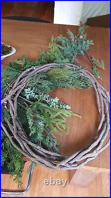 Faux Pine Greenery Branch Vine Wreath DIY Large Lot Branches Picks