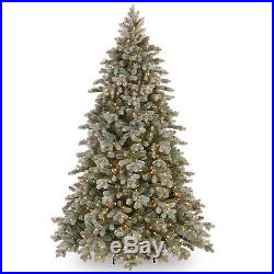 Feel-Real Frosted Colorado Spruce Hinged Tree