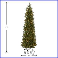 Feel Real' Pre-lit Artificial Christmas Tree Includes Pre-strung White Lig
