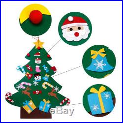 Felt Christmas Tree Set with Ornaments Xmas Gift Door Wall Hanging Decoration