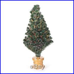 Fiber Optic Firework Evergreen Christmas Tree, Multicolor, 5 ft