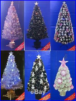 Fibre Optic Christmas Tree with star & bubble/ LED lights 80cm/ 120cm/ 180cm New