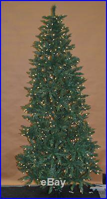 Finley Home 7.5′ Classic Pine Clear Pre-lit Slim Christmas Tree