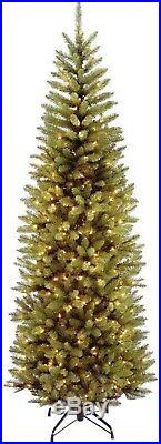 Fir Pencil Artificial Christmas Tree Slim Prelit With Clear Lights Undecorated