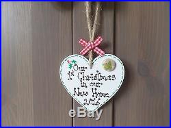 First 1st Christmas In Our New Home Wooden Heart Tree Decoration Gift Plaque