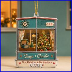 First Home Couple Personalized Christmas Ornament 4.5 inch Christmas Decor