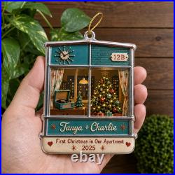First Home Couple Personalized Christmas Ornament 4.5 inch Christmas Decor