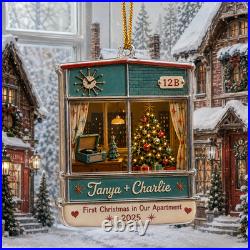 First Home Couple Personalized Christmas Ornament 4.5 inch Christmas Decor