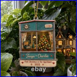 First Home Couple Personalized Christmas Ornament 4.5 inch Christmas Decor