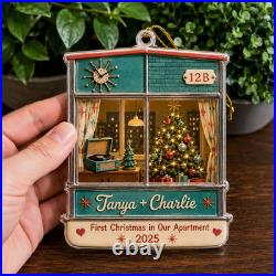 First Home Couple Personalized Christmas Ornament 4.5 inch Christmas Decor