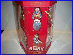 Fitz And Floyd”the Twelve Days Of Christmas” Ornament Set All 12 Ornaments In