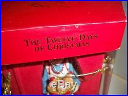 Fitz And Floyd''the Twelve Days Of Christmas'' Ornament Set All 12 Ornaments In