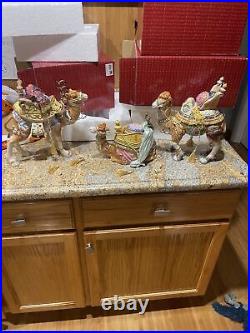 Fitz & Floyd Christmas Nativity 11 Standing Camel Original Box 3 Piece 1isAs Is