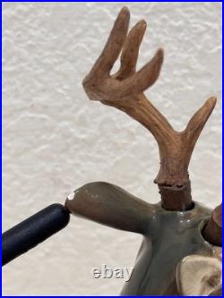 Fitz & Floyd Holiday Leaves Reindeer Candleholders Pair Christmas Deer Decor Fitz & Floyd Holiday Leaves Reindeer Candleholders Pair Christmas Deer Decor