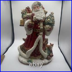 Fitz & Floyd Renaissance Holiday Santa Figurine Hand Crafted 19 2017