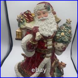 Fitz & Floyd Renaissance Holiday Santa Figurine Hand Crafted 19 2017