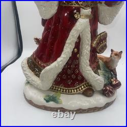 Fitz & Floyd Renaissance Holiday Santa Figurine Hand Crafted 19 2017