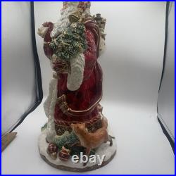 Fitz & Floyd Renaissance Holiday Santa Figurine Hand Crafted 19 2017