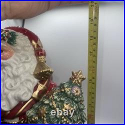 Fitz & Floyd Renaissance Holiday Santa Figurine Hand Crafted 19 2017