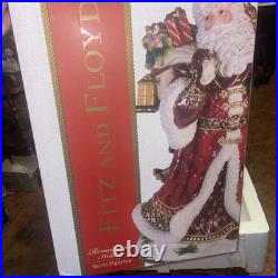 Fitz & Floyd Renaissance Holiday Santa Figurine Hand Crafted 19 2017