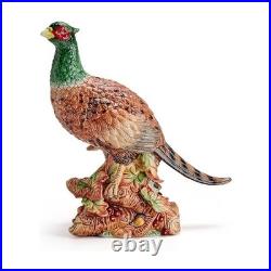 Fitz and Floyd Fall Harvest Pheasant Ceramic Figurine, 10.75 inch