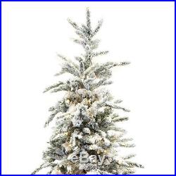 Flocked Balsam Pine 7.5' Christmas Tree