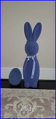 Flocked Bunny 27 Periwinkle Blue Way to Celebrate