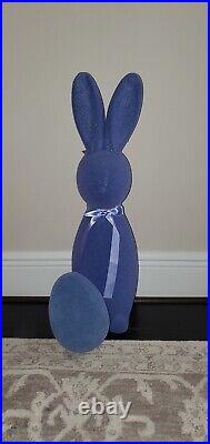 Flocked Bunny 27 Periwinkle Blue Way to Celebrate