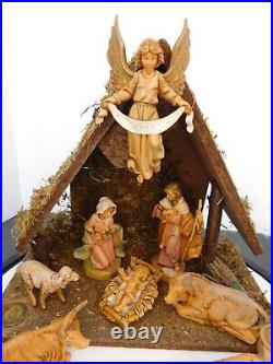 Fontanini 5 Scale 13pc Nativity Figures with Stable and Box