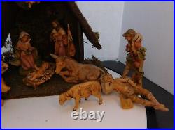 Fontanini 5 Scale 13pc Nativity Figures with Stable and Box