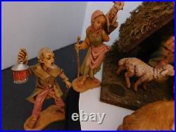 Fontanini 5 Scale 13pc Nativity Figures with Stable and Box