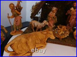 Fontanini 5 Scale 13pc Nativity Figures with Stable and Box