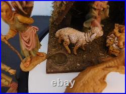 Fontanini 5 Scale 13pc Nativity Figures with Stable and Box