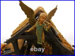 Fontanini 5 Scale 20pc Nativity Figurines with Lighted Stable with Original Box