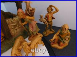 Fontanini 5 Scale 20pc Nativity Figurines with Lighted Stable with Original Box