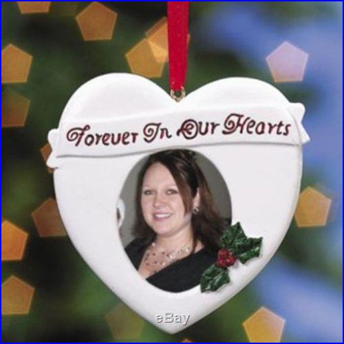 Forever in Our Hearts Memorial Photo Christmas Ornament