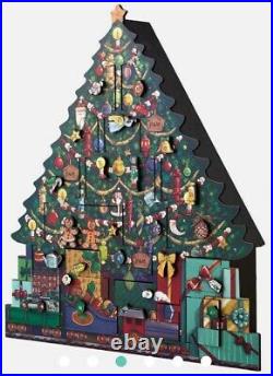 Fortnum And Mason Large Wooden Christmas Tree Advent Calendar