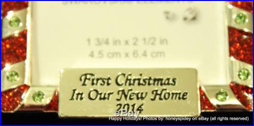 Frame First Christmas In Our New Home 2014 Harvey Lewis Swarovski Ornament NIB
