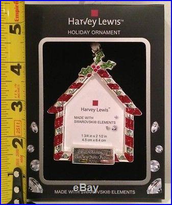 Frame First Christmas In Our New Home 2014 Harvey Lewis Swarovski Ornament NIB