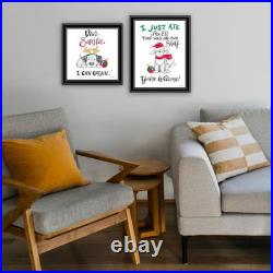 Framed 2-Piece 8 In. X 14 In. Vignette Dear Santa, I Can Explain Black Framed Wa Framed 2-Piece 8 In. X 14 In. Vignette Dear Santa, I Can Explain Black Framed Wa