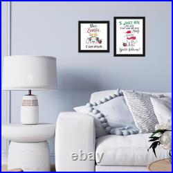 Framed 2-Piece 8 In. X 14 In. Vignette Dear Santa, I Can Explain Black Framed Wa Framed 2-Piece 8 In. X 14 In. Vignette Dear Santa, I Can Explain Black Framed Wa