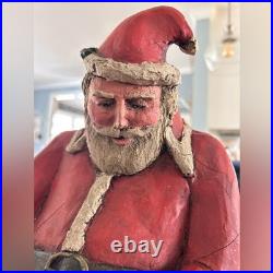 Frank Creech Santa Claus Primitive Sculpture
